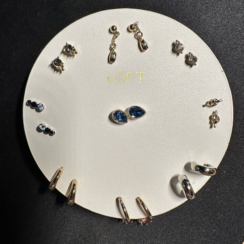 Loft Huggie Style Stud Earrings Gift Set New 9 Pair Earrings - Excellent 19$